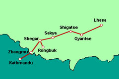 Nationalstra�e G318 von Lhasa nach Nepal
