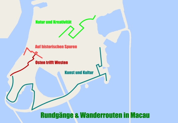 Macau Wanderrouten und Rundg�nge