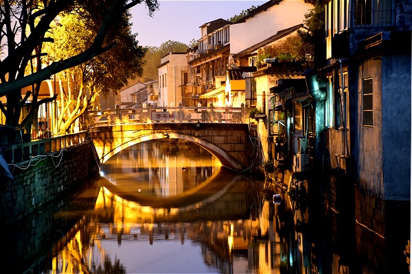 Historische Stra�e Pingjiang-Lu in Suzhou