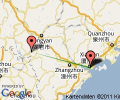 Xiamen und Yongding mit Tulous